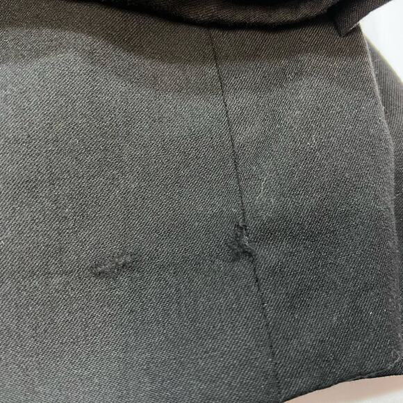 Hugo Boss Womens Wool Blazer 3 Button Lined Vented Pockets Black Used - Picture 10 of 10